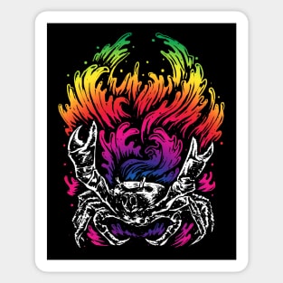 Party Crab Sticker